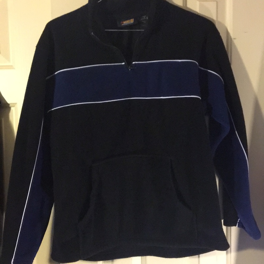 Fleece half zip pull over jacket
